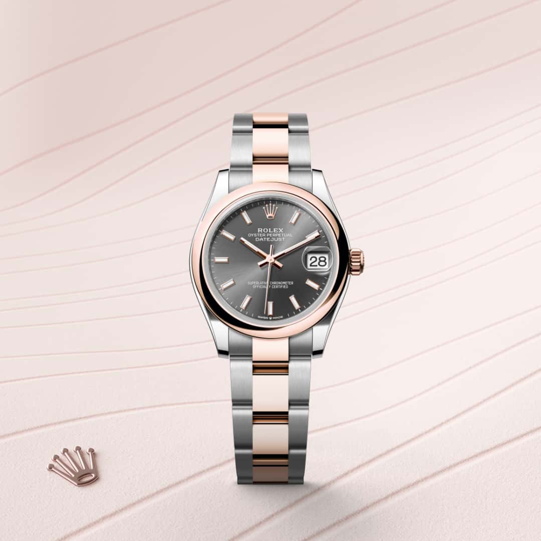 Rolex Datejust in Everose Rolesor - combination of Oystersteel and Everose gold, M278241-0017 - Clarkson Jewelers
