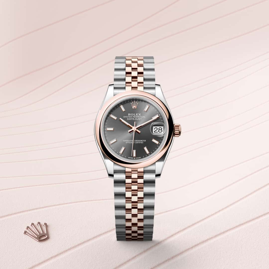 Rolex Datejust in Everose Rolesor - combination of Oystersteel and Everose gold, M278241-0018 - Meierotto Jewelers