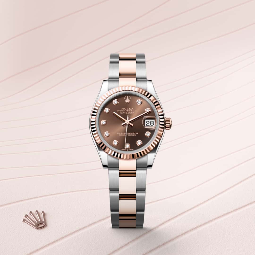 Rolex Datejust in Everose Rolesor - combination of Oystersteel and Everose gold, M278271-0027 - Blakemans Jewelry