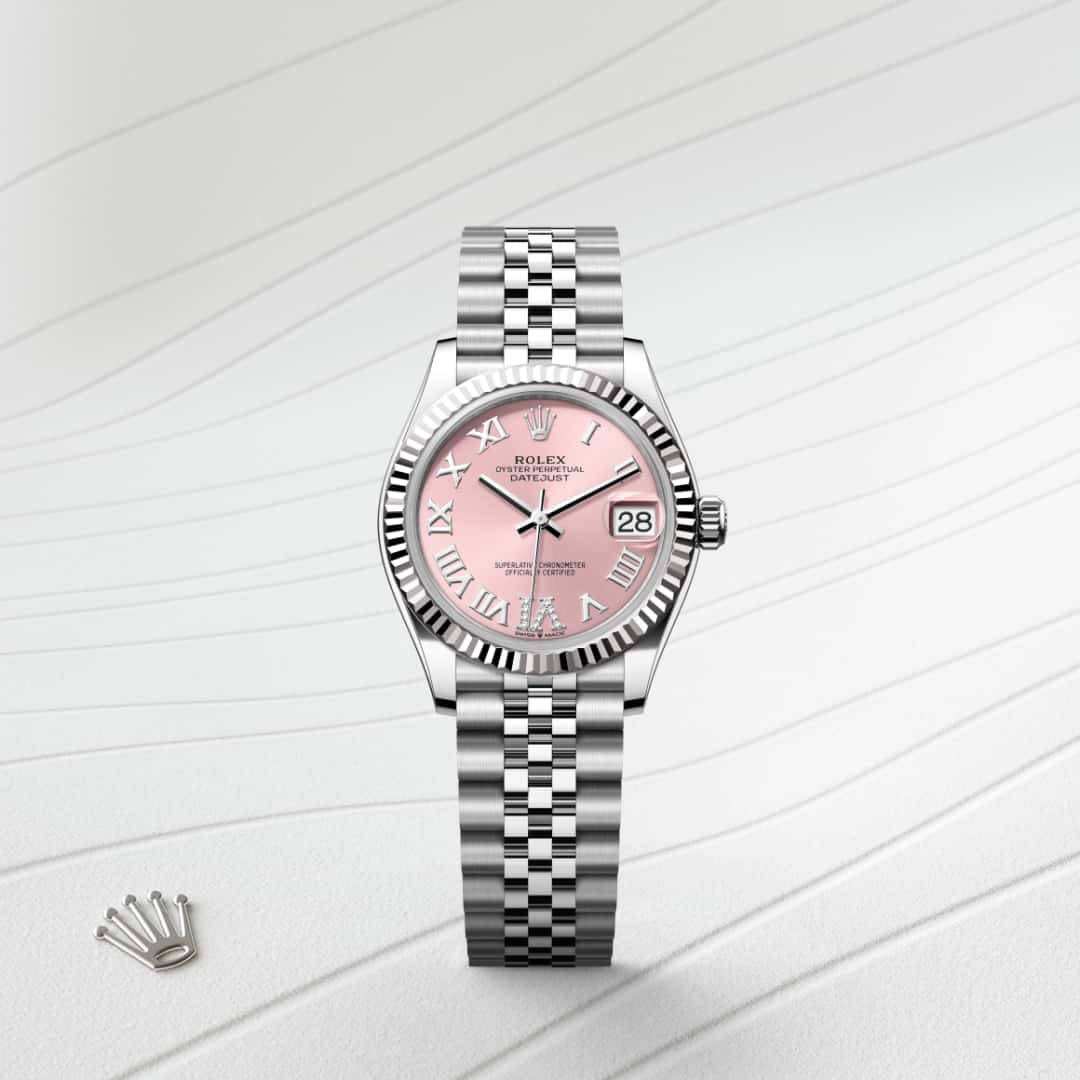 Rolex Datejust in White Rolesor - combination of Oystersteel and white gold, M278274-0024 - Orrs Jewelers