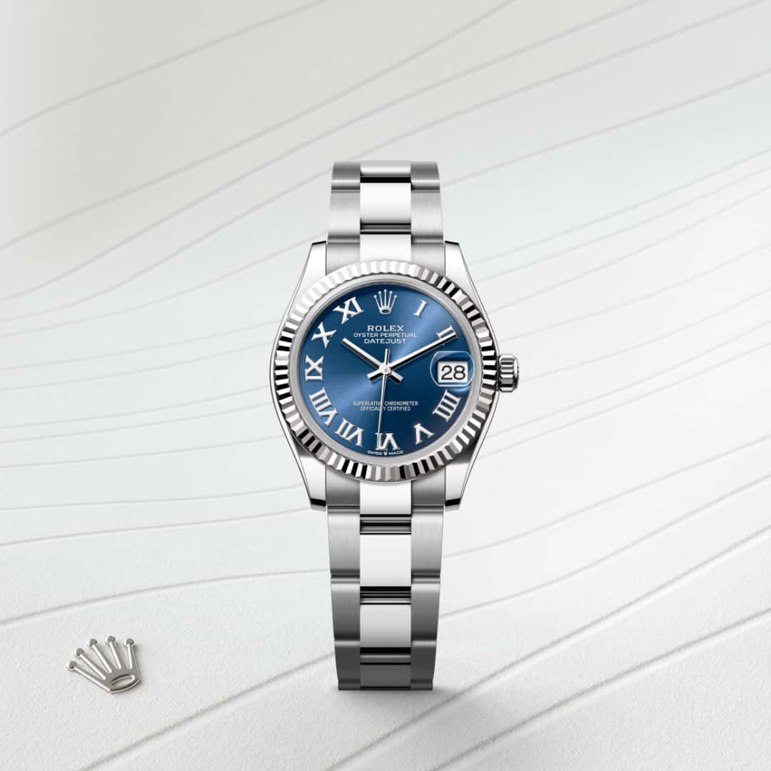 Rolex Datejust in White Rolesor - combination of Oystersteel and white gold, M278274-0033 - Little Switzerland
