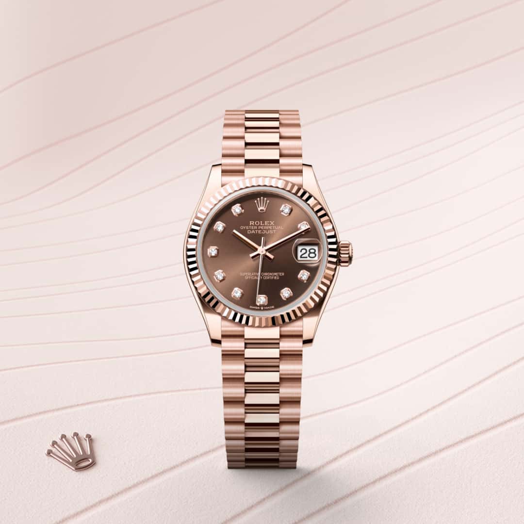 Rolex Datejust in 18 kt Everose gold, M278275-0010 - Clarkson Jewelers