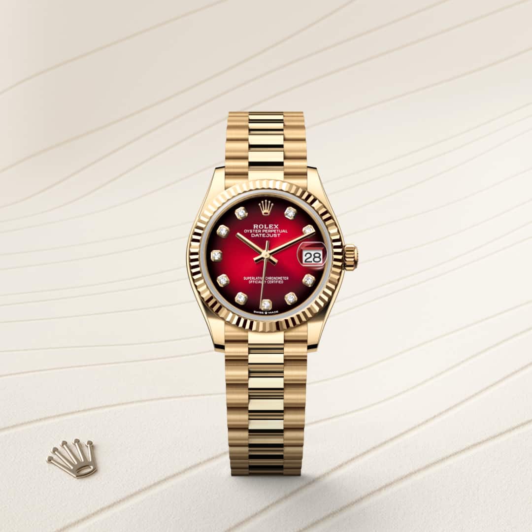 Rolex Datejust in 18 kt yellow gold, M278278-0049 - Schiffman's Jewelers