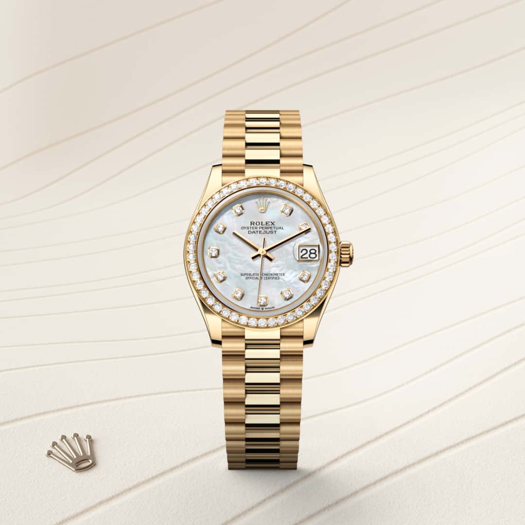 Rolex Datejust in 18 kt yellow gold, M278288RBR-0006 - Little Switzerland