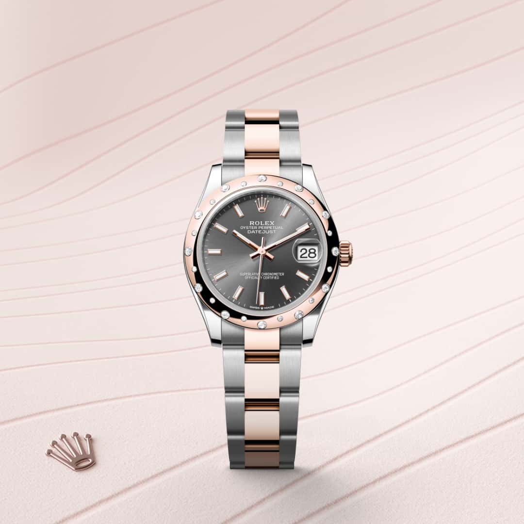 Rolex Datejust in Everose Rolesor - combination of Oystersteel and Everose gold, M278341RBR-0017 - Clarkson Jewelers