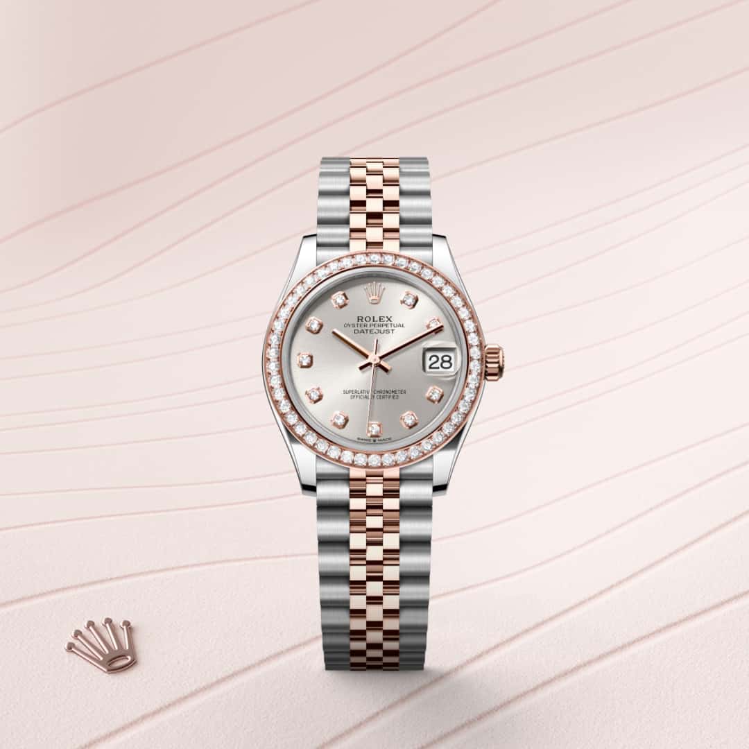 Rolex Datejust in Everose Rolesor - combination of Oystersteel and Everose gold, M278381RBR-0016 - Little Switzerland
