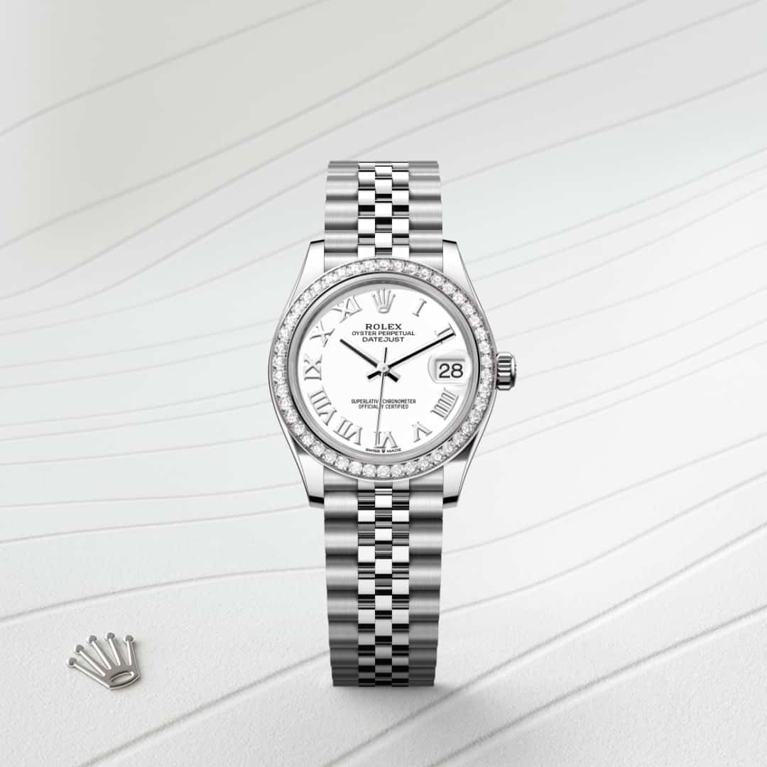 Rolex Datejust in White Rolesor - combination of Oystersteel and white gold, M278384RBR-0014 - Richter & Phillips