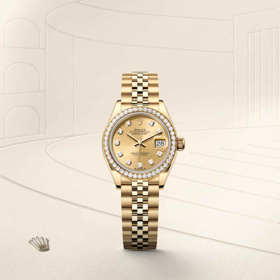 Rolex Lady-Datejust in 18 kt yellow gold, M279138RBR-0024 - Little Switzerland
