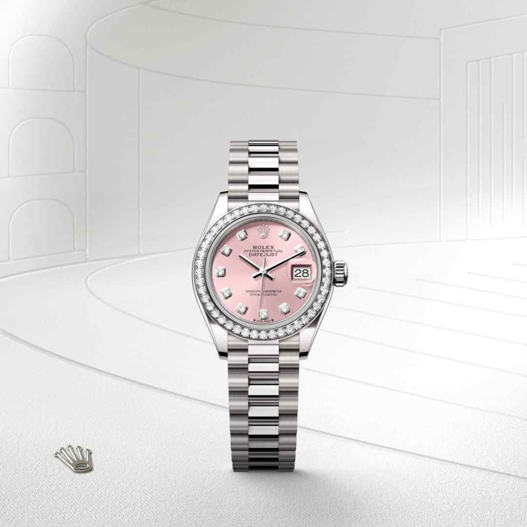 Rolex Lady-Datejust in 18 kt white gold, M279139RBR-0005 - Clarkson Jewelers