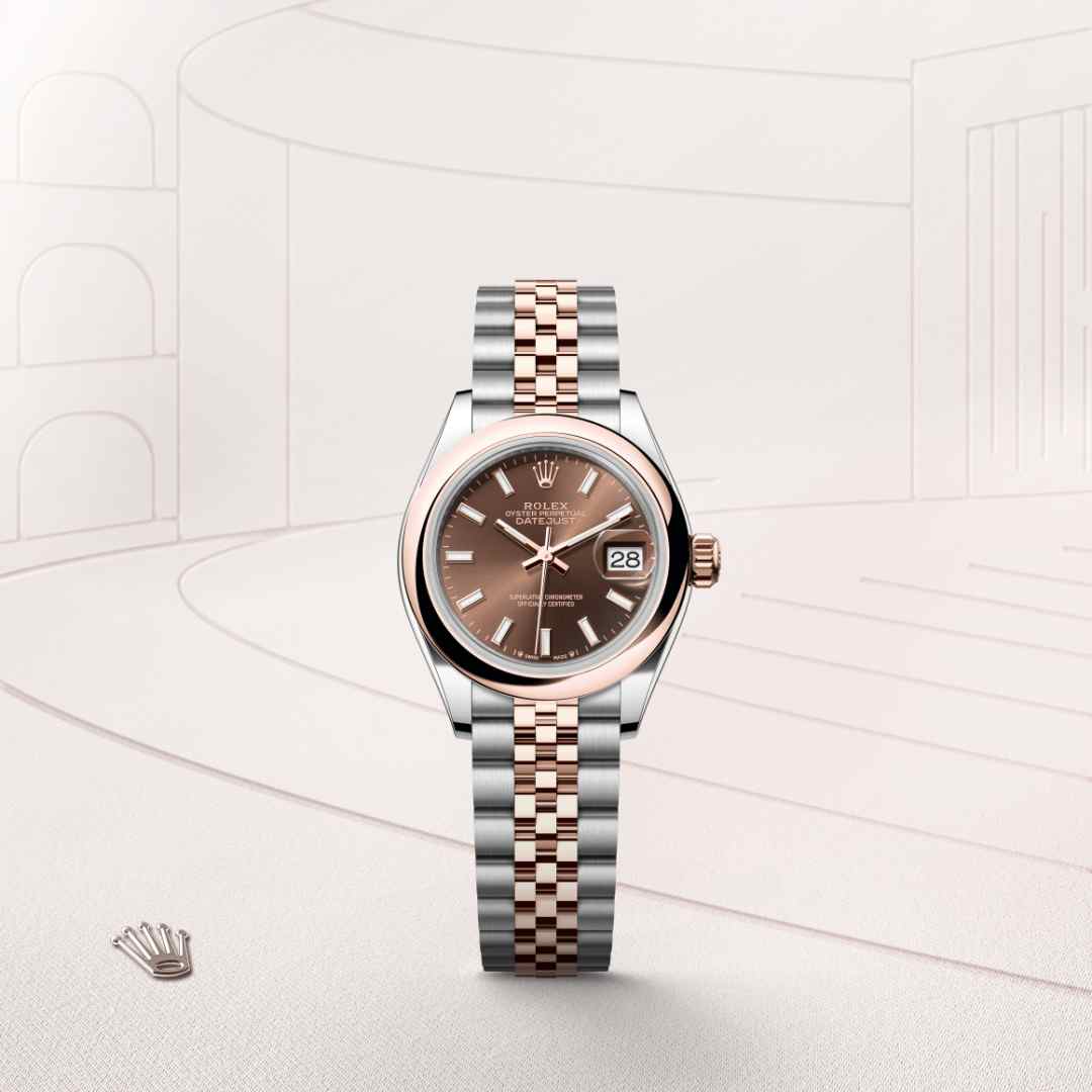 Rolex Lady-Datejust in Everose Rolesor - combination of Oystersteel and Everose gold, M279161-0017 - Little Switzerland