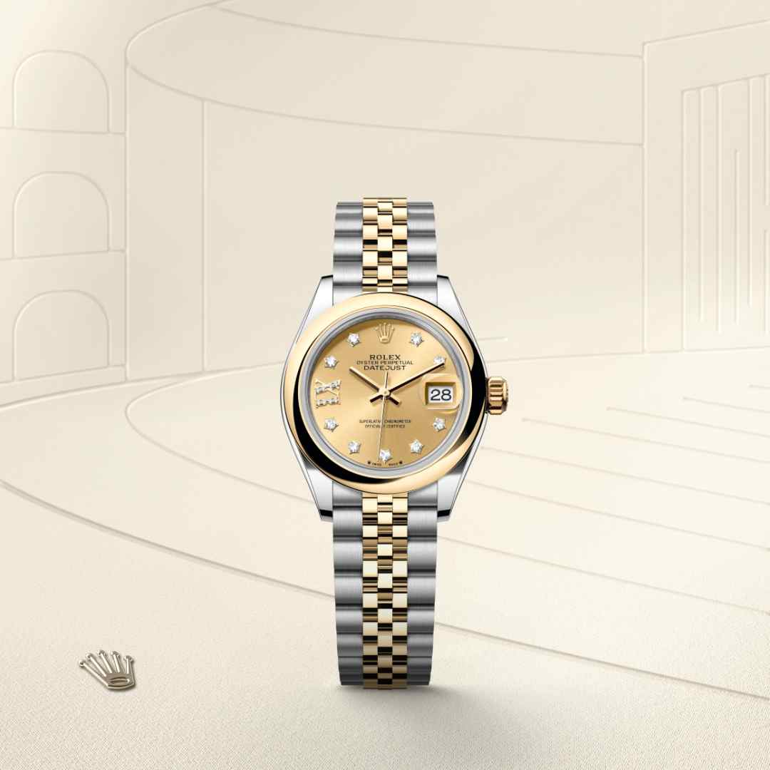 Rolex Lady-Datejust in Yellow Rolesor - combination of Oystersteel and yellow gold, M279163-0022 - Meierotto Jewelers
