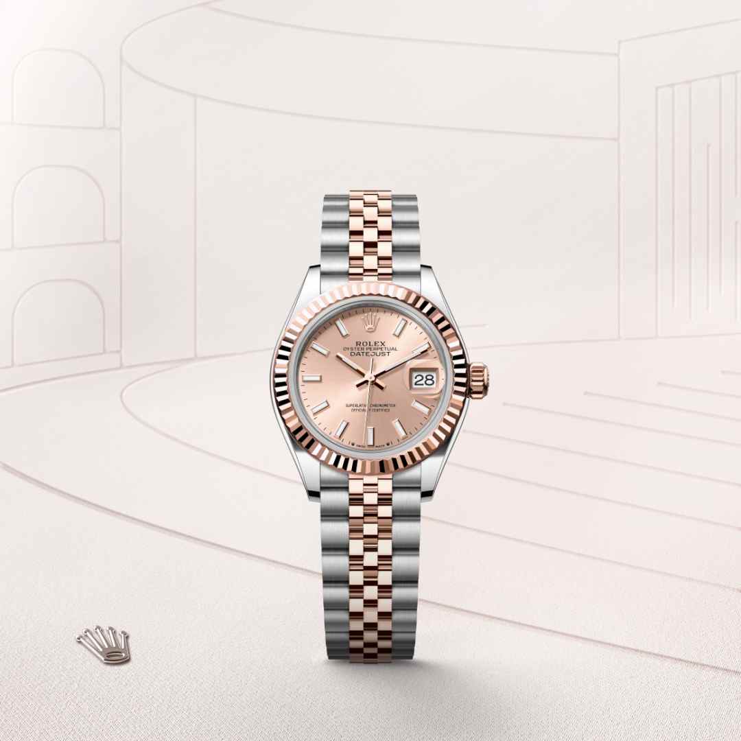 Rolex Lady-Datejust in Everose Rolesor - combination of Oystersteel and Everose gold, M279171-0023 - Orrs Jewelers