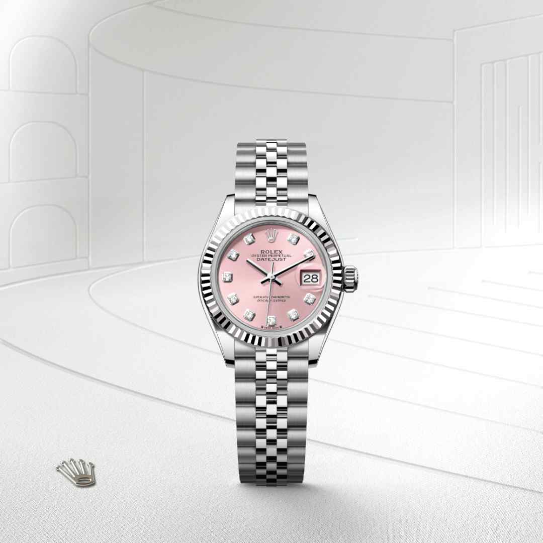 Rolex Lady-Datejust in White Rolesor - combination of Oystersteel and white gold, M279174-0003 - Orrs Jewelers