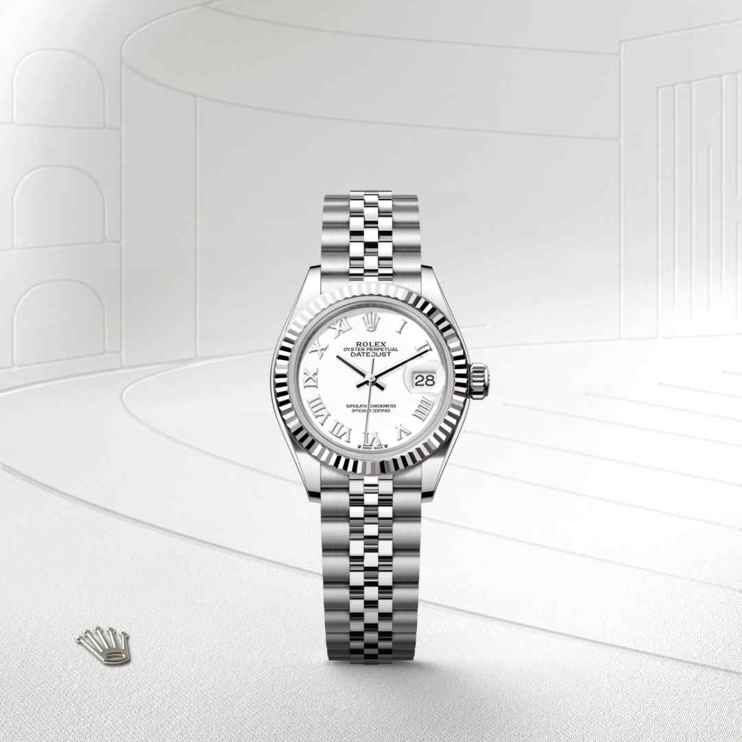 Rolex Lady-Datejust in White Rolesor - combination of Oystersteel and white gold, M279174-0019 - Walters & Hogsett