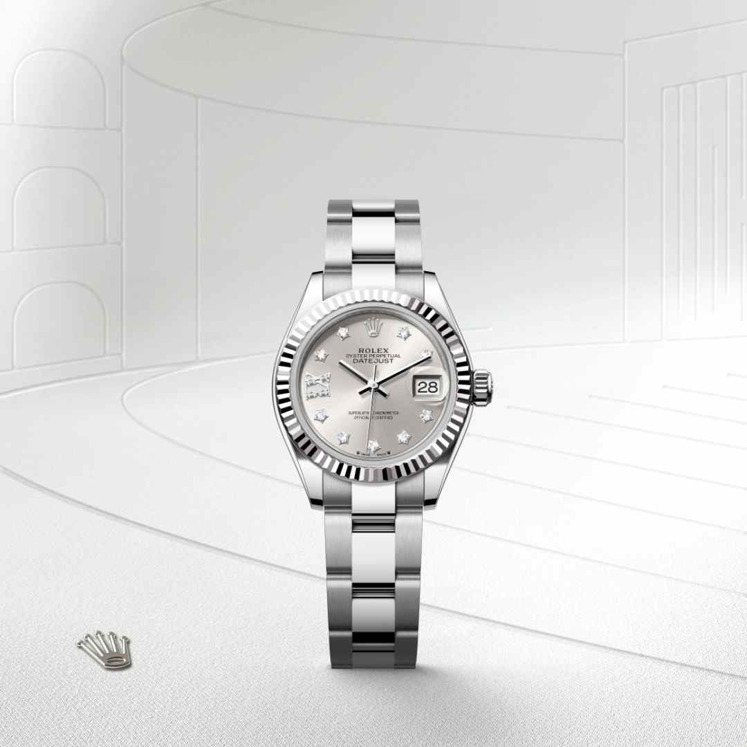 Rolex Lady-Datejust in White Rolesor - combination of Oystersteel and white gold, M279174-0022 - Richter & Phillips