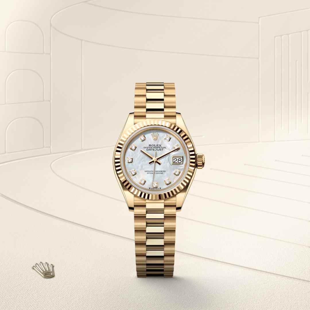 Rolex Lady-Datejust in 18 kt yellow gold, M279178-0025 - Schiffman's Jewelers