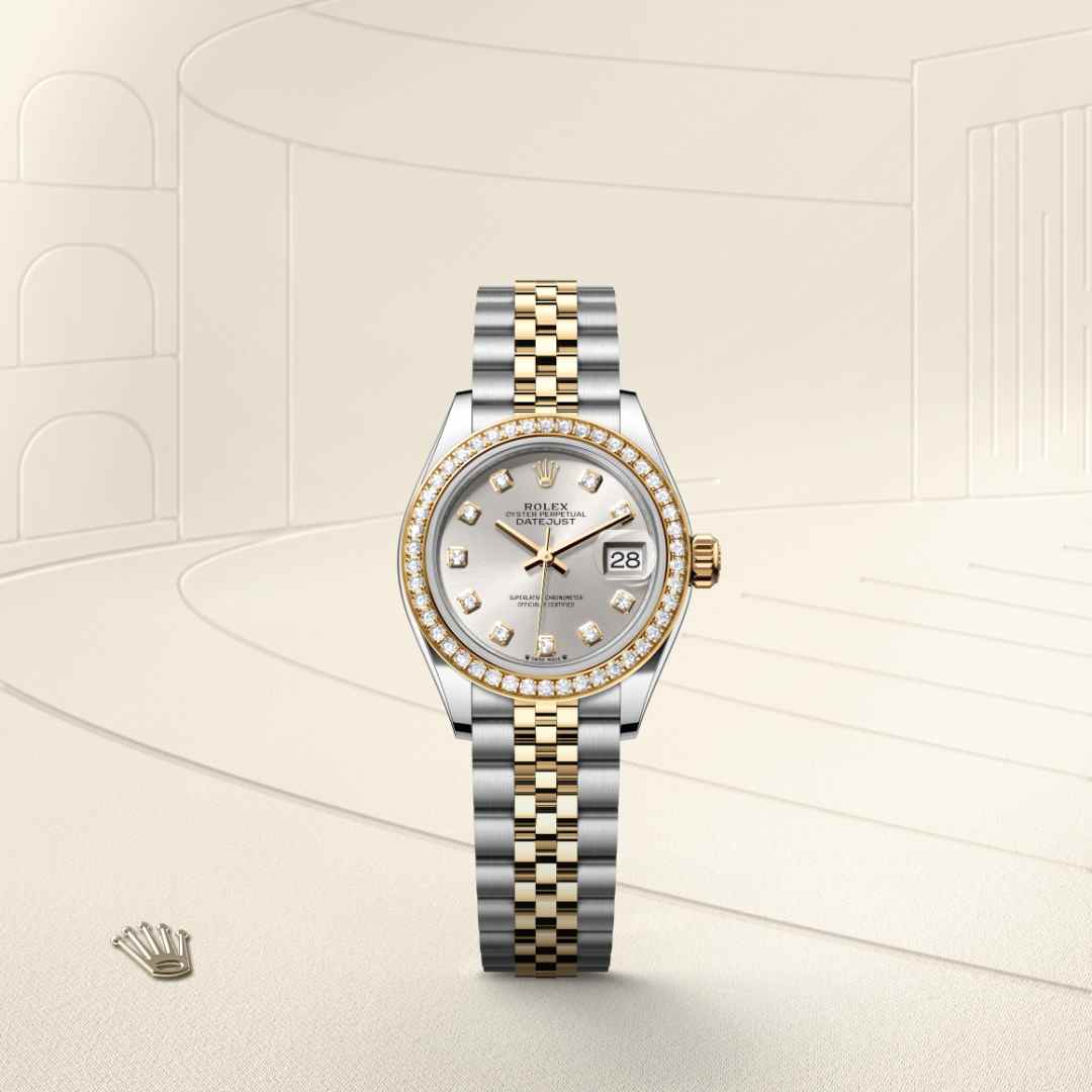 Rolex Lady-Datejust in Yellow Rolesor - combination of Oystersteel and yellow gold, M279383RBR-0007 - Clarkson Jewelers