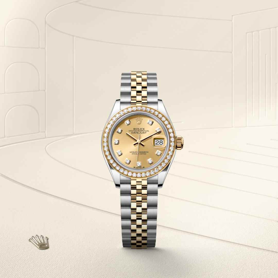 Rolex Lady-Datejust in Yellow Rolesor - combination of Oystersteel and yellow gold, M279383RBR-0011 - Walters & Hogsett