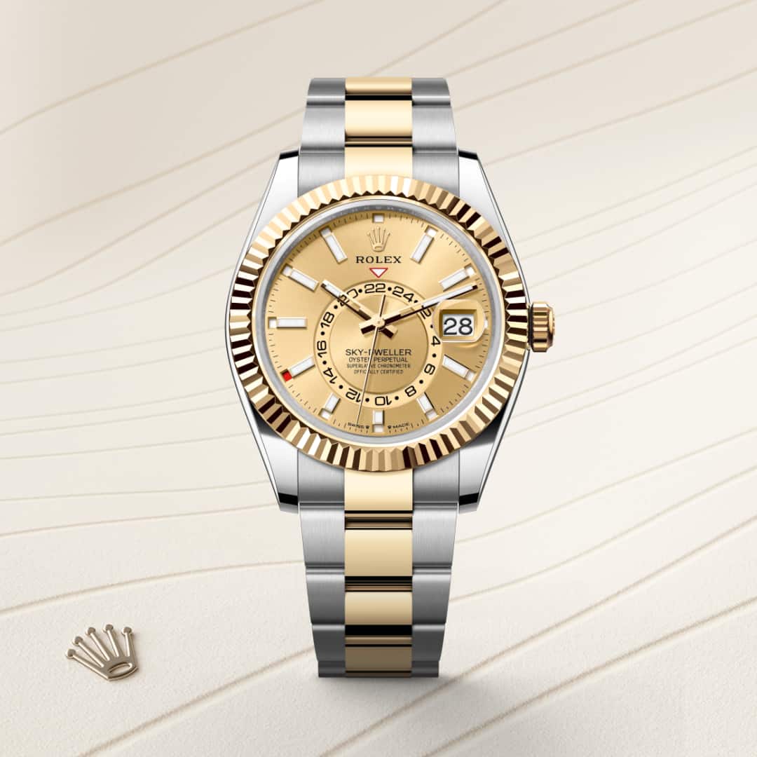 Rolex Sky-Dweller in Yellow Rolesor - combination of Oystersteel and yellow gold, M336933-0001 - Meierotto Jewelers