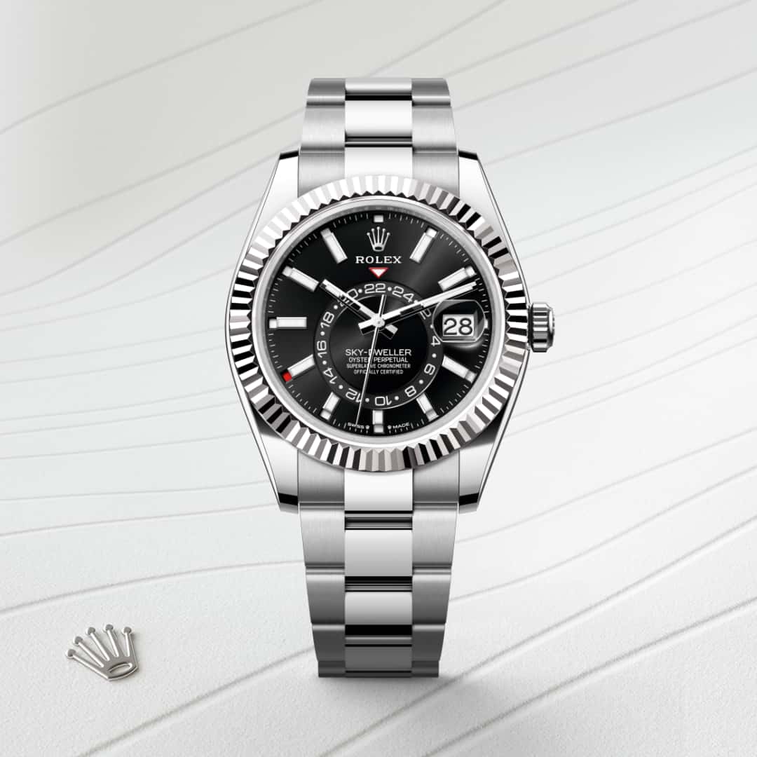 Rolex Sky-Dweller in White Rolesor - combination of Oystersteel and white gold, M336934-0007 - Walters & Hogsett