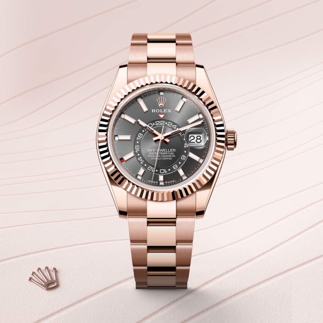 Rolex Sky-Dweller in 18 kt Everose gold, M336935-0004 - Orrs Jewelers