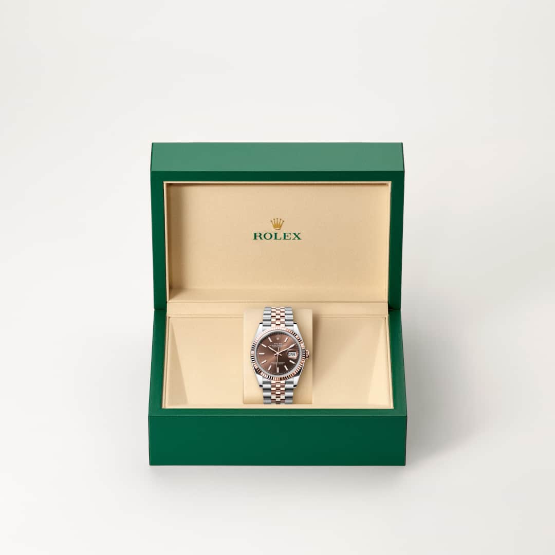 Rolex Datejust in Everose Rolesor - combination of Oystersteel and Everose gold, M126231-0043 - Meierotto Jewelers