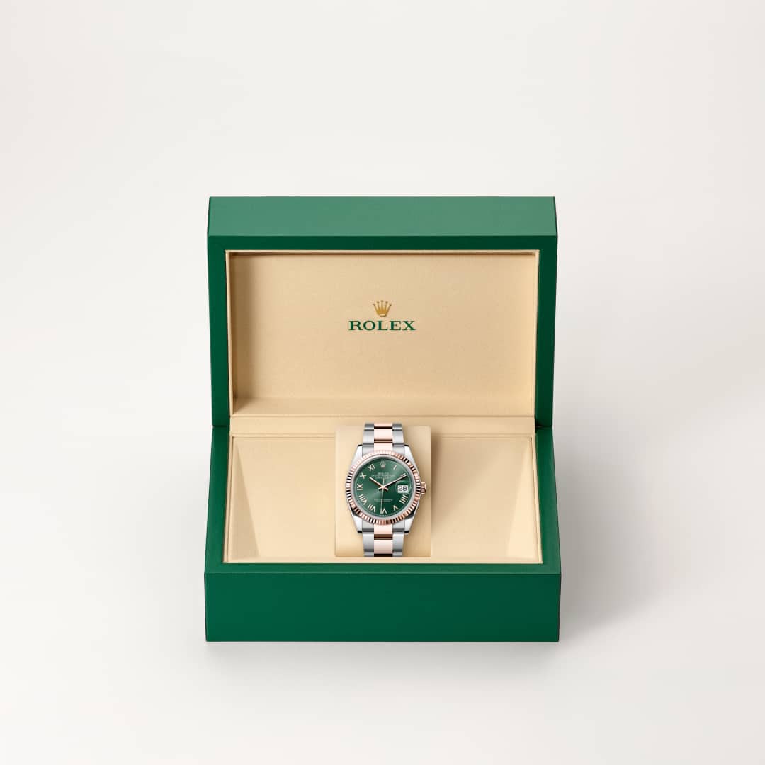 Rolex Datejust in Everose Rolesor - combination of Oystersteel and Everose gold, M126231-0052 - Meierotto Jewelers