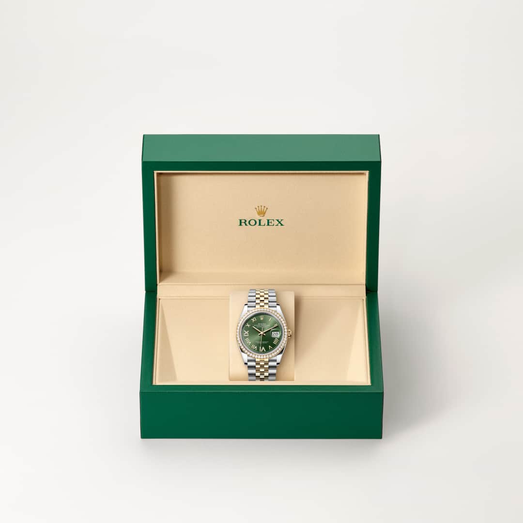 Rolex Datejust in Yellow Rolesor - combination of Oystersteel and yellow gold, M126283RBR-0035 - Meierotto Jewelers