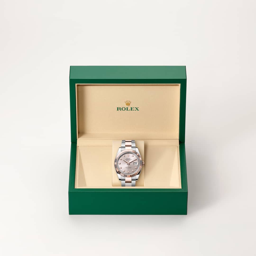 Rolex Datejust in Everose Rolesor - combination of Oystersteel and Everose gold, M126331-0007 - Meierotto Jewelers