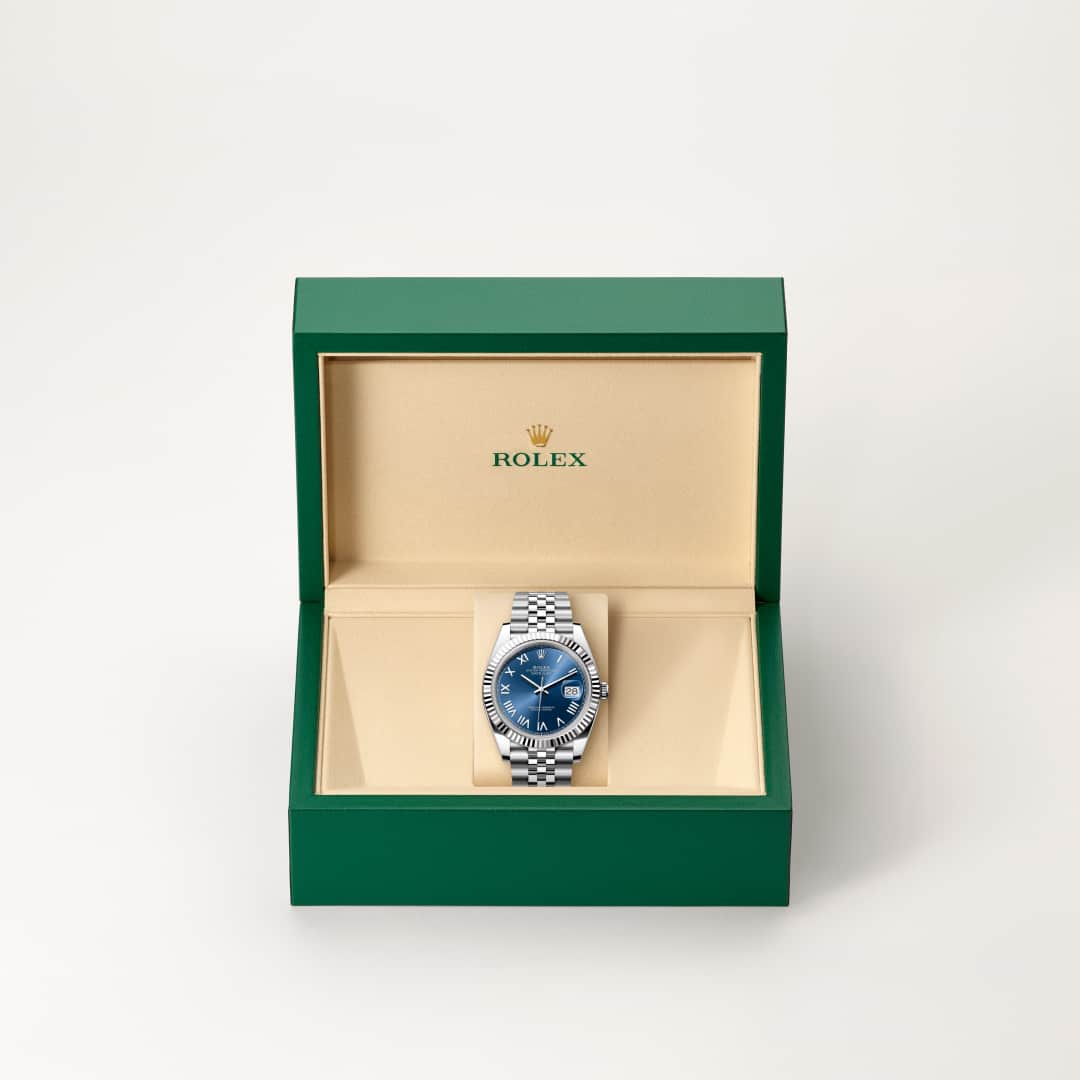 Rolex Datejust in White Rolesor - combination of Oystersteel and white gold, M126334-0038 - Orrs Jewelers