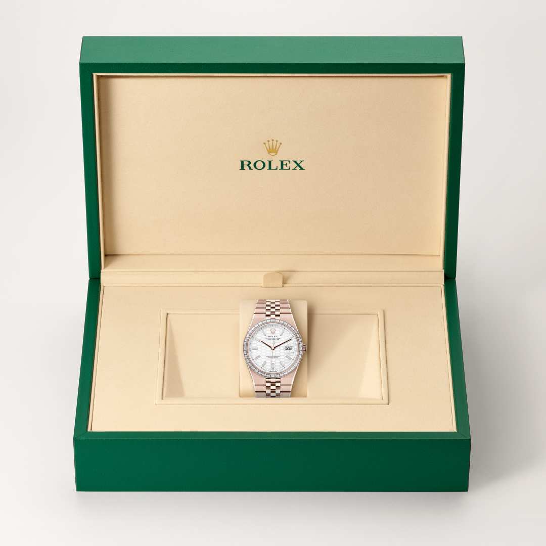 Rolex Land-Dweller in 18 kt Everose gold, M127385TBR-0003 - Schiffman's Jewelers
