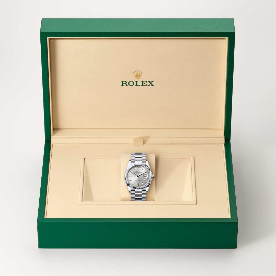 Rolex Day-Date in Platinum, M128236-0001 - Meierotto Jewelers