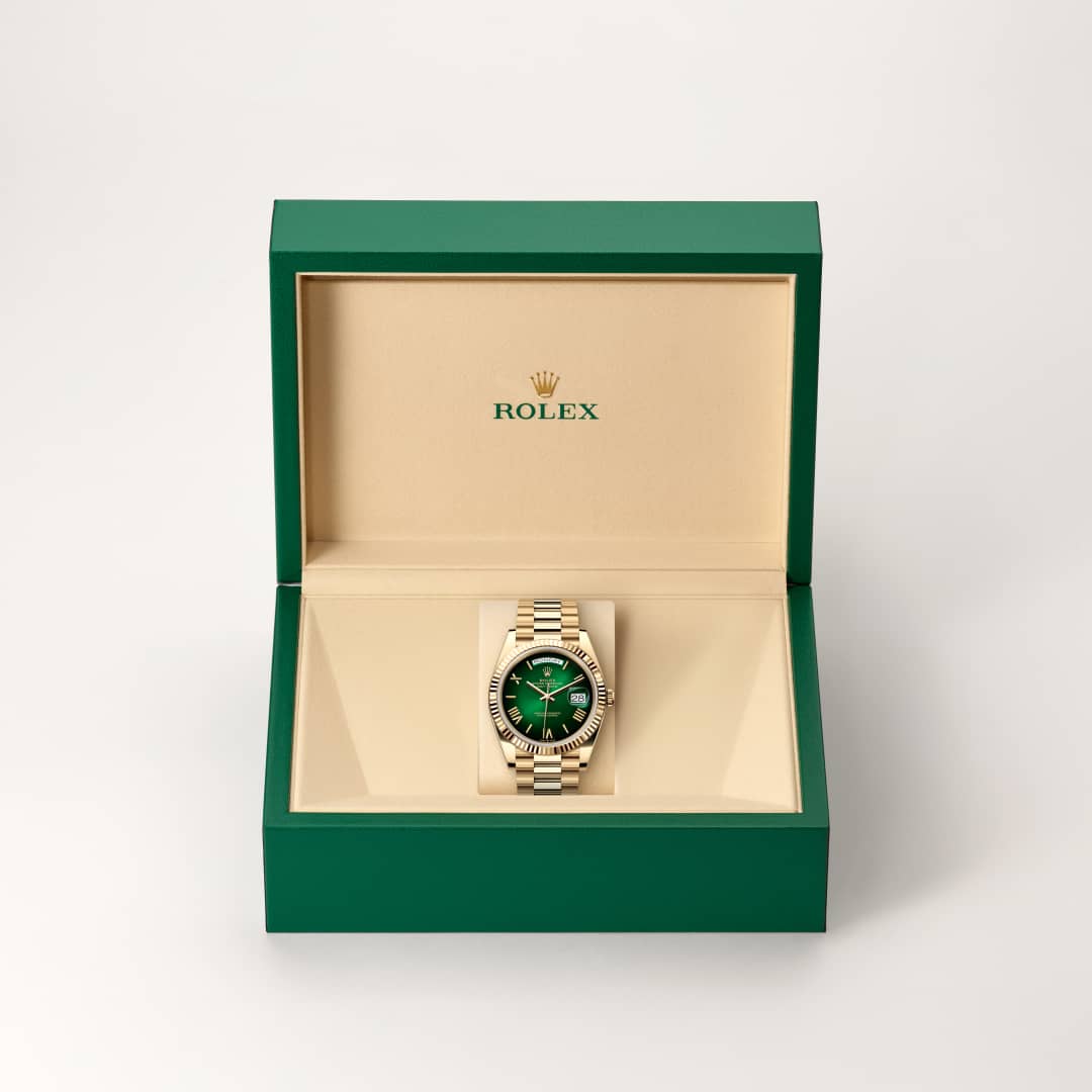 Rolex Day-Date in 18 kt yellow gold, M228238-0069 - Meierotto Jewelers