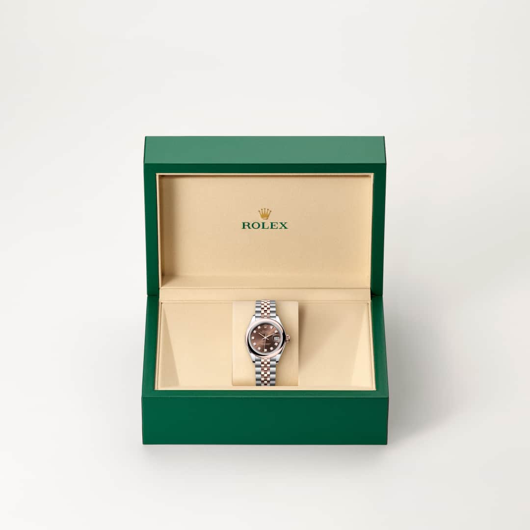 Rolex Lady-Datejust in Everose Rolesor - combination of Oystersteel and Everose gold, M279161-0011 - Meierotto Jewelers