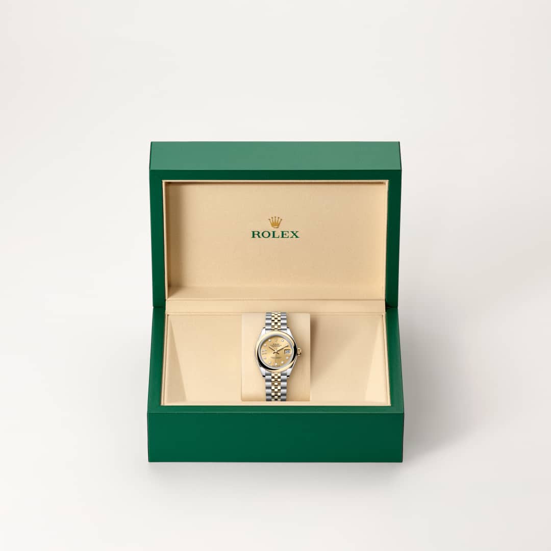 Rolex Lady-Datejust in Yellow Rolesor - combination of Oystersteel and yellow gold, M279163-0022 - Meierotto Jewelers