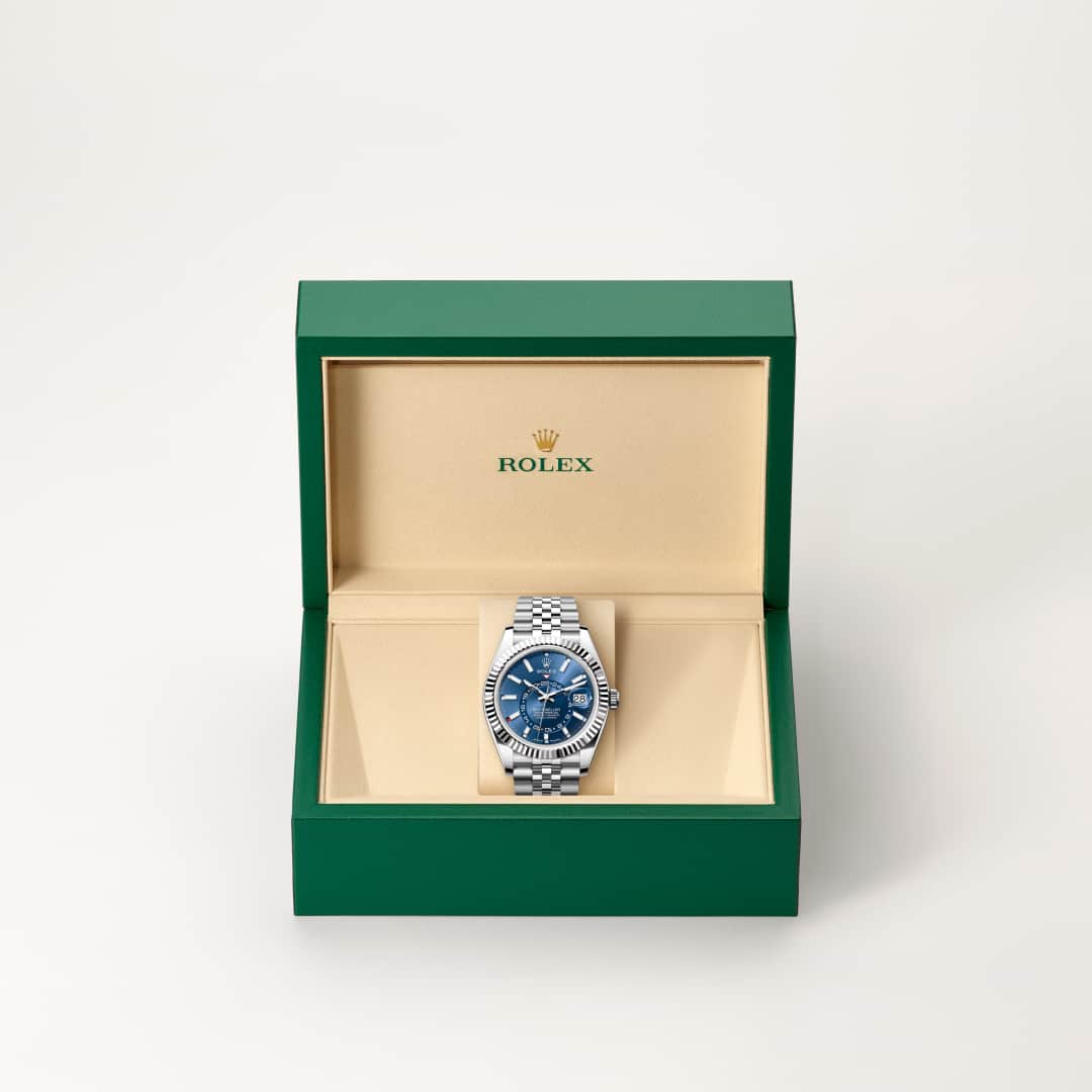 Rolex Sky-Dweller in White Rolesor - combination of Oystersteel and white gold, M336934-0006 - Little Switzerland