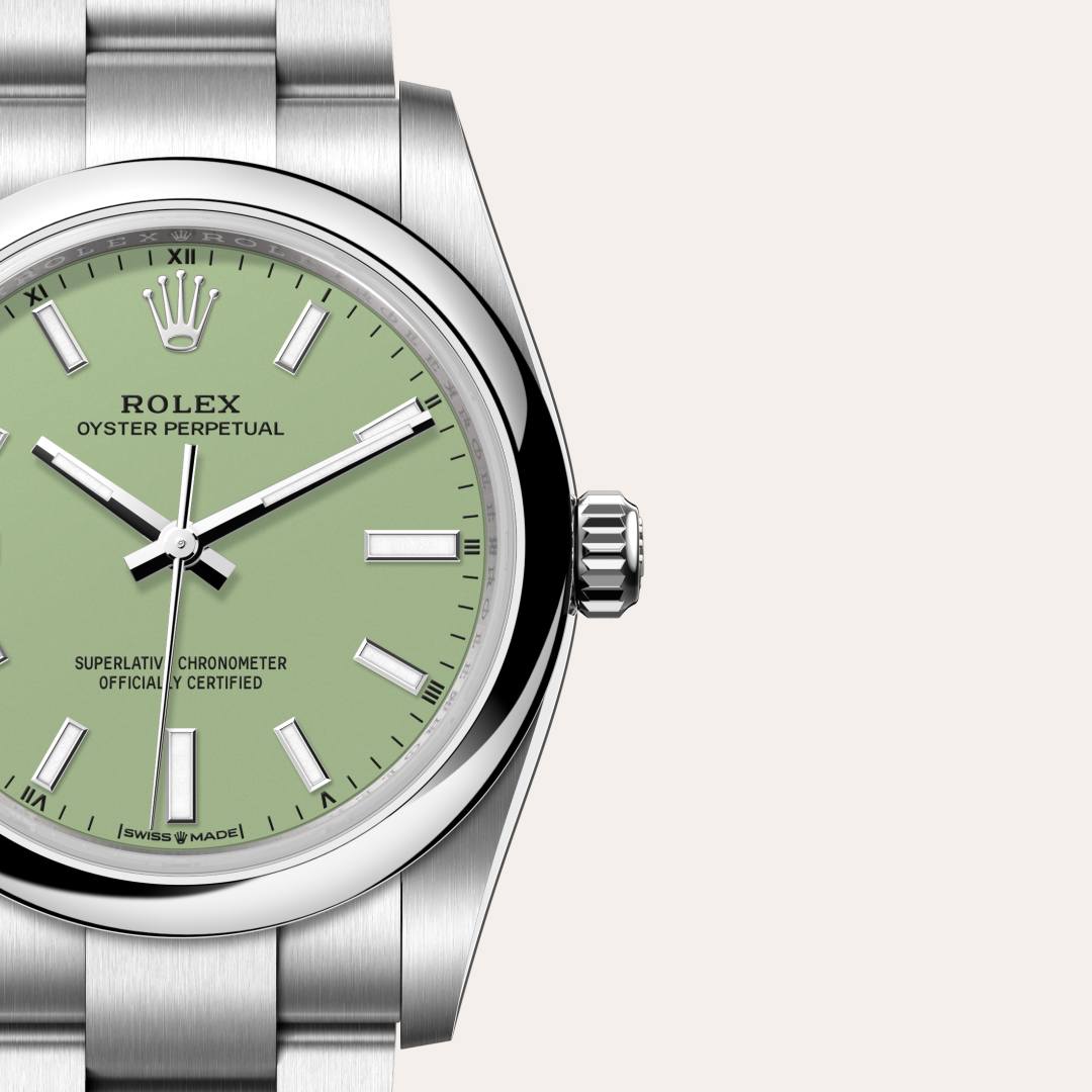Rolex Oyster Perpetual in Oystersteel, M124200-0006 - Little Switzerland