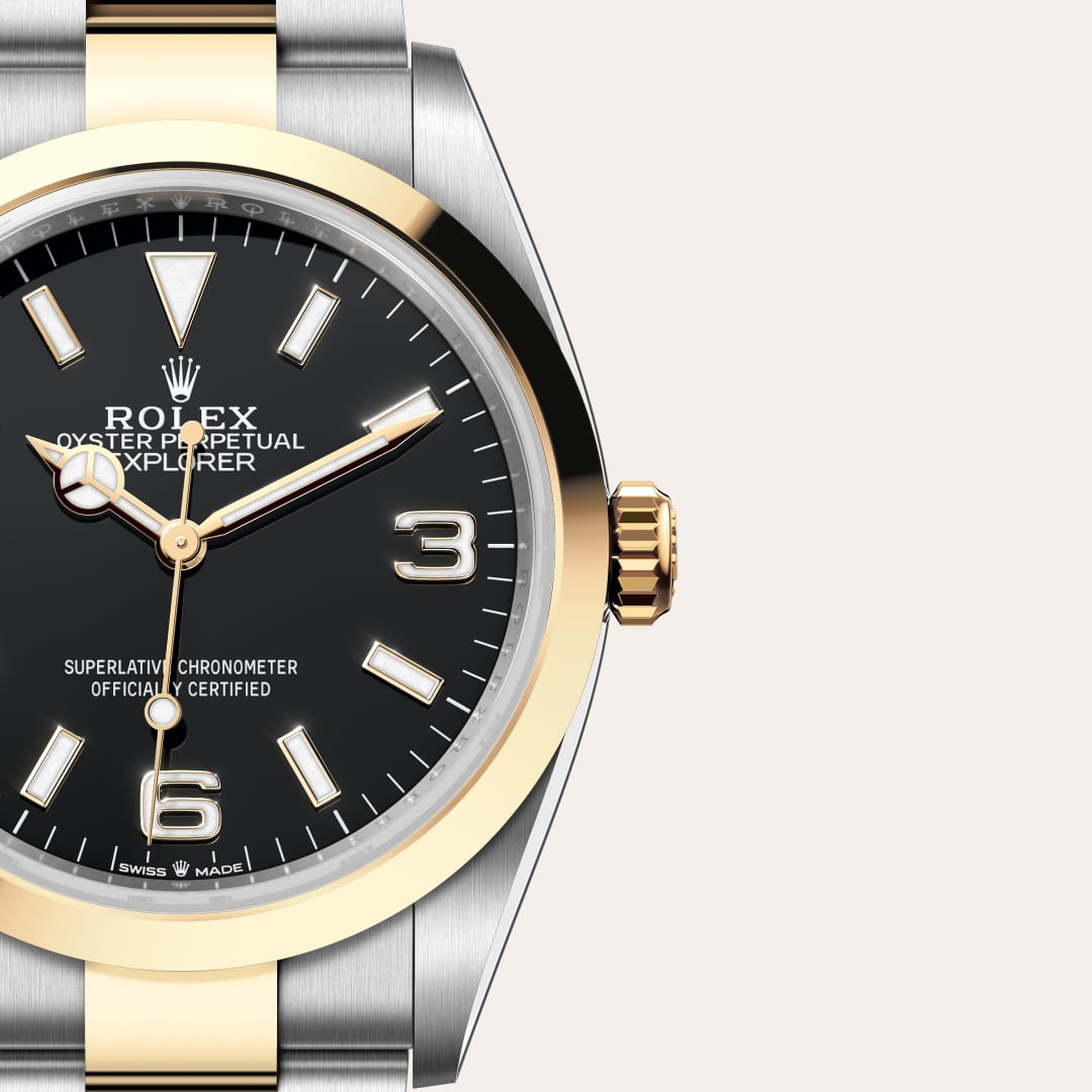 Rolex Explorer in Yellow Rolesor - combination of Oystersteel and yellow gold, M124273-0001 - Rolex Boutique Palo Alto