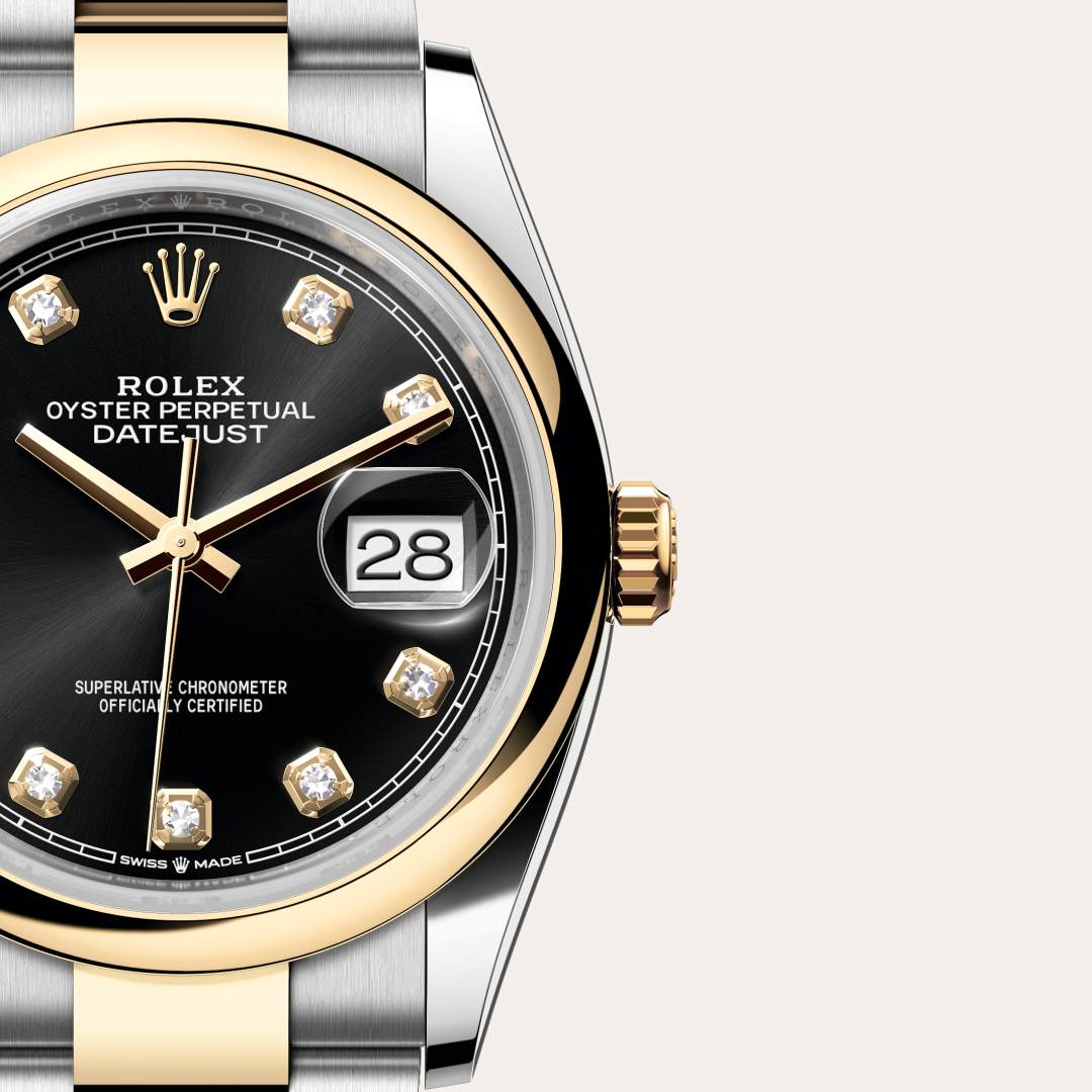 Rolex Datejust in Yellow Rolesor - combination of Oystersteel and yellow gold, M126203-0022 - Clarkson Jewelers