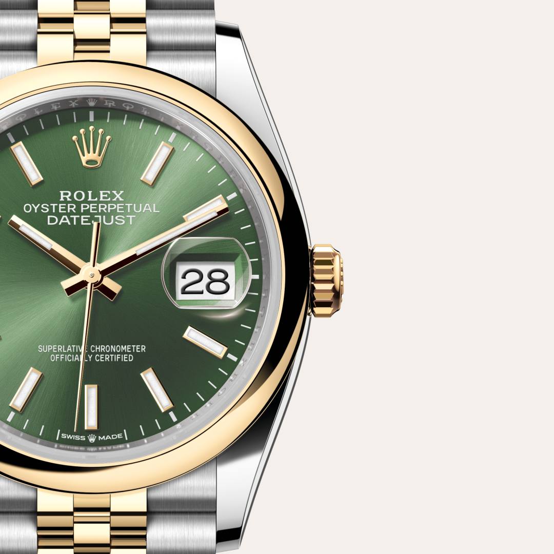Rolex Datejust in Yellow Rolesor - combination of Oystersteel and yellow gold, M126203-0057 - Clarkson Jewelers