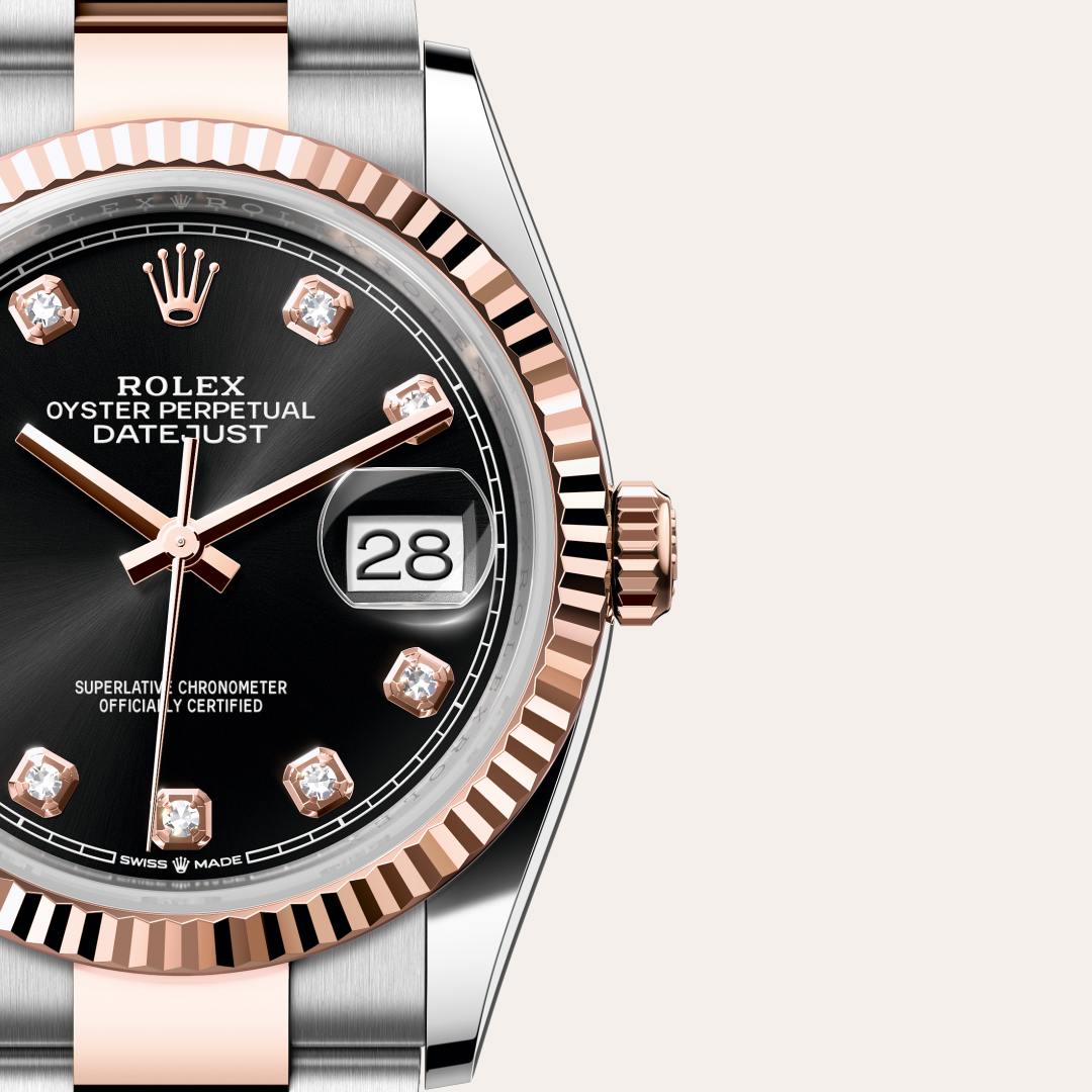 Rolex Datejust in Everose Rolesor - combination of Oystersteel and Everose gold, M126231-0020 - Rolex Boutique Palo Alto