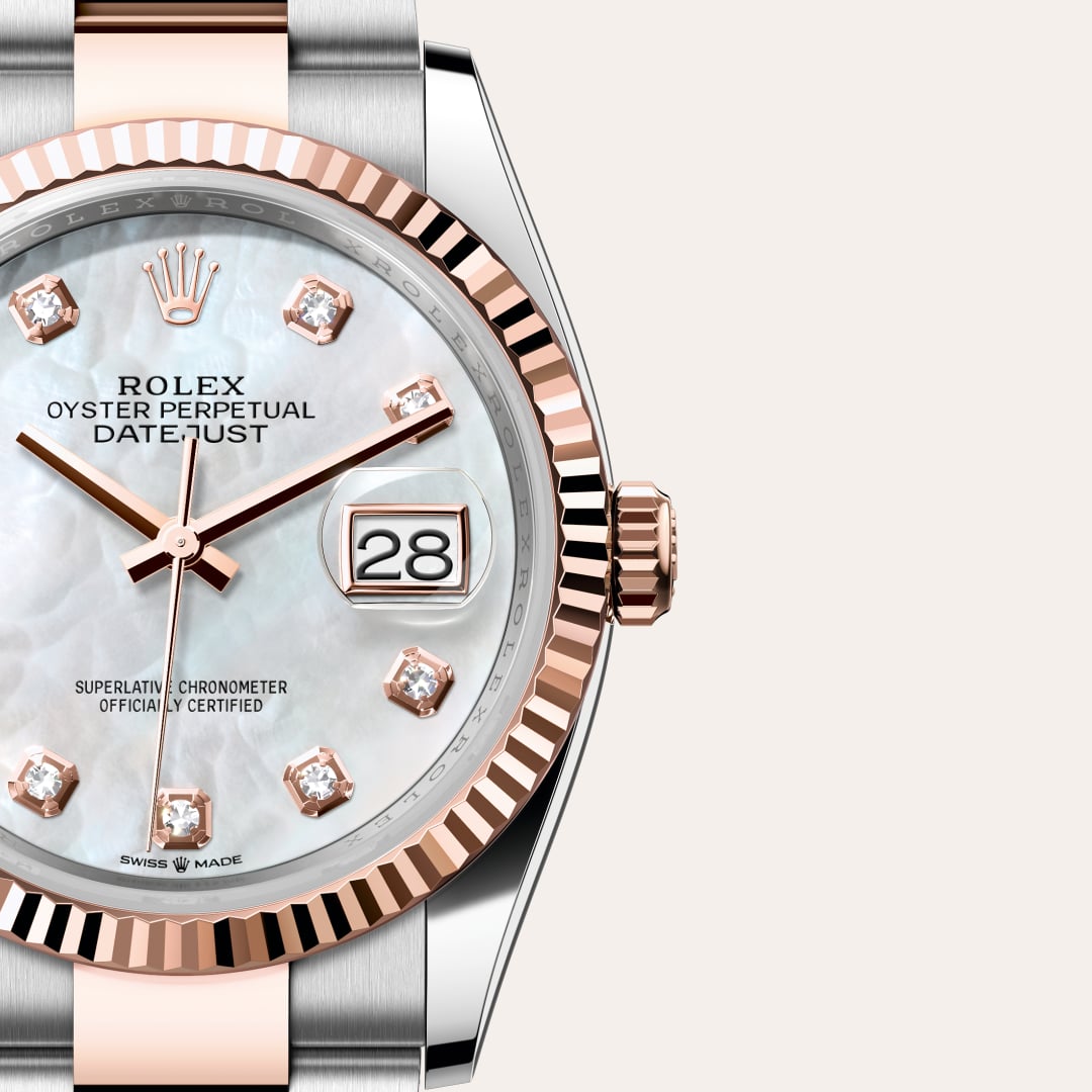 Rolex Datejust in Everose Rolesor - combination of Oystersteel and Everose gold, M126231-0022 - Lenox Jewelers