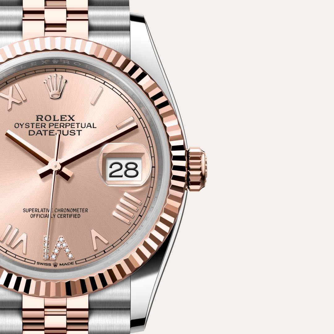 Rolex Datejust in Everose Rolesor - combination of Oystersteel and Everose gold, M126231-0049 - Orr's Jewelers