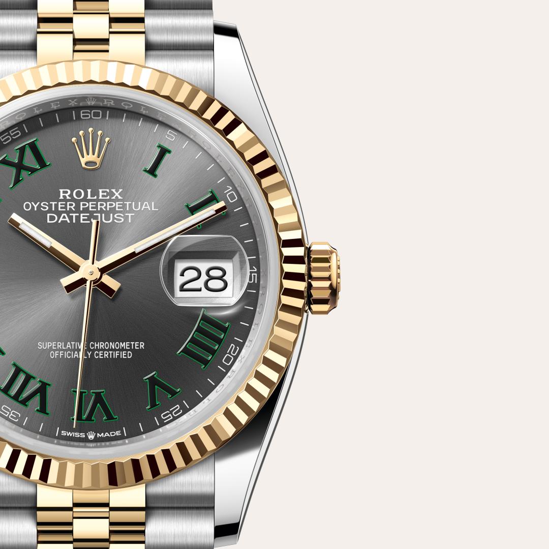 Rolex Datejust in Yellow Rolesor - combination of Oystersteel and yellow gold, M126233-0035 - Schiffman's Jewelers