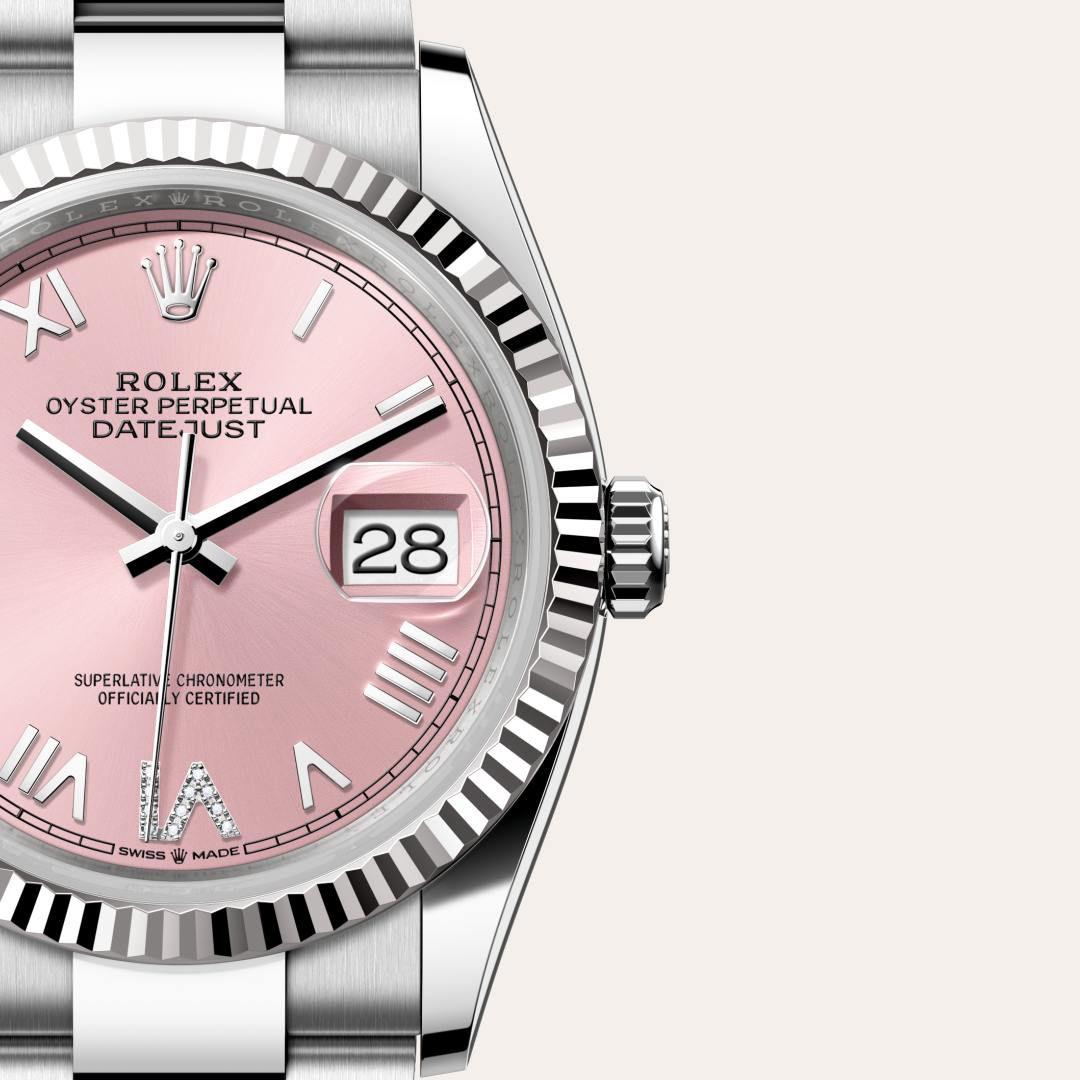 Rolex Datejust in White Rolesor - combination of Oystersteel and white gold, M126234-0066 - Walters & Hogsett
