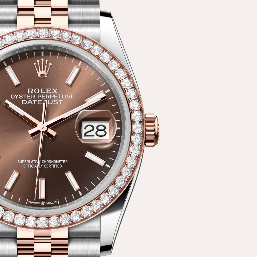 Rolex Datejust in Everose Rolesor - combination of Oystersteel and Everose gold, M126281RBR-0031 - Lenox Jewelers