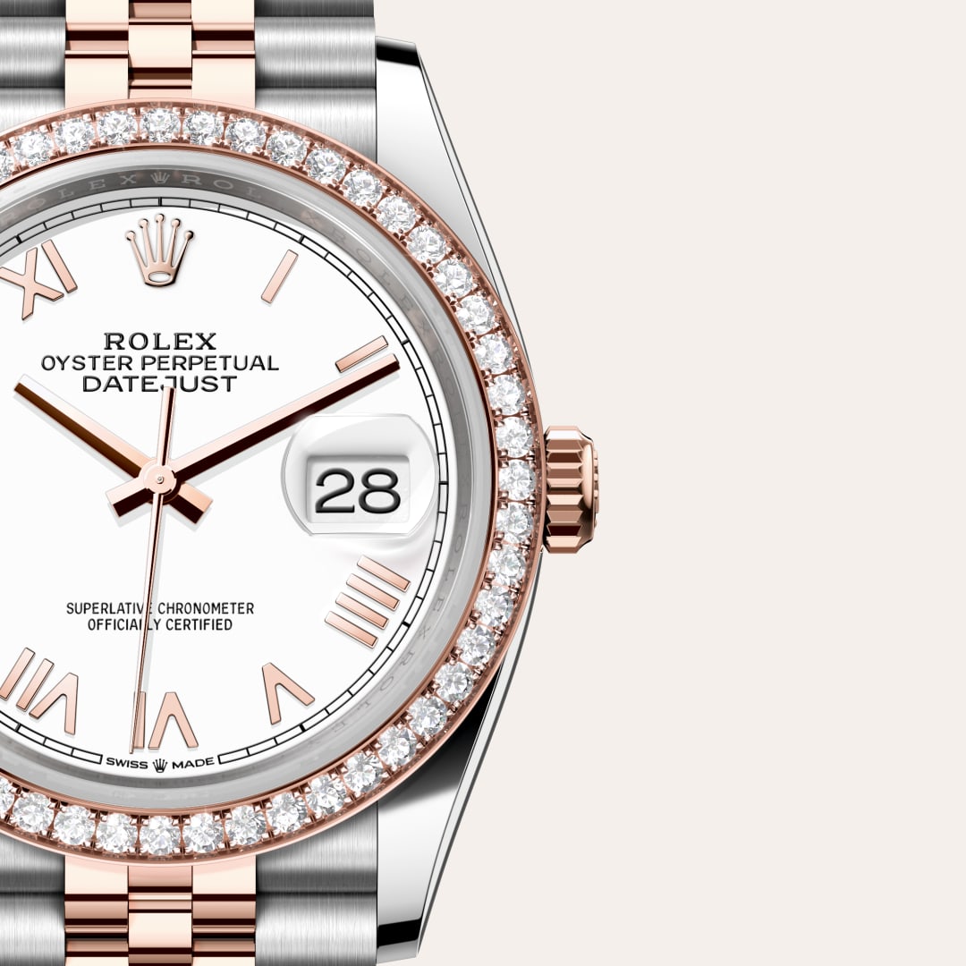 Rolex Datejust in Everose Rolesor - combination of Oystersteel and Everose gold, M126281RBR-0033 - Clarkson Jewelers