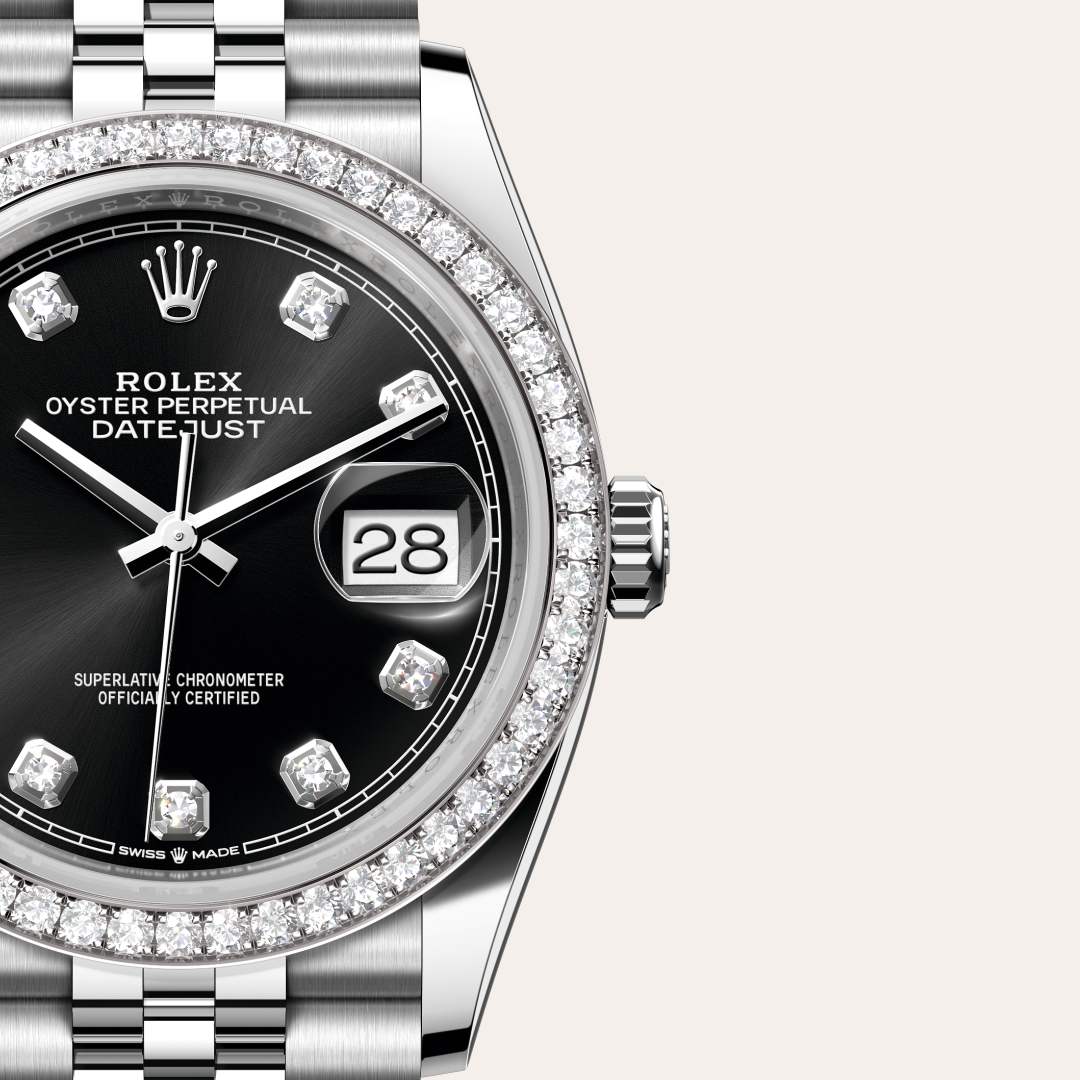 Rolex Datejust in White Rolesor - combination of Oystersteel and white gold, M126284RBR-0019 - Meierotto Jewelers