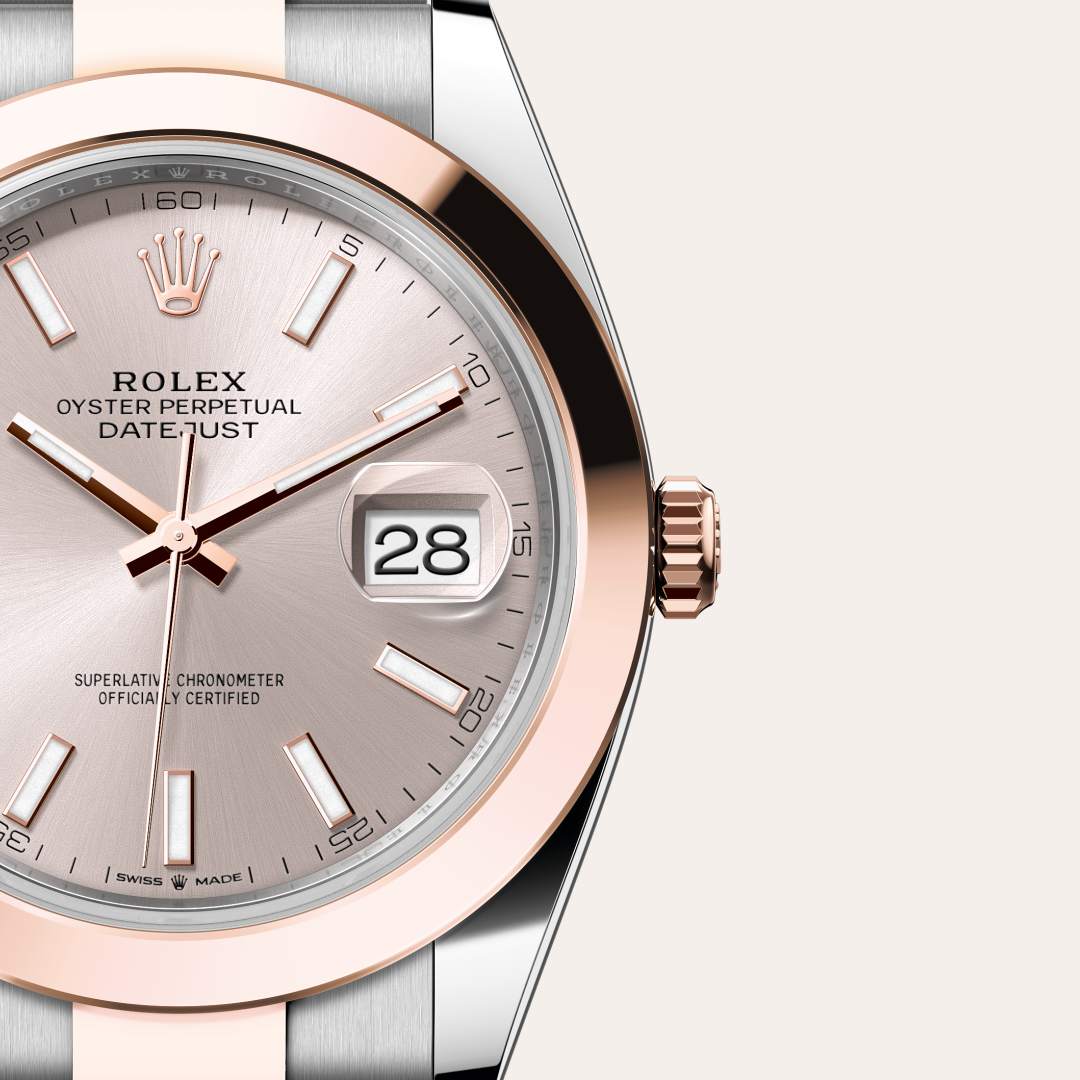 Rolex Datejust in Everose Rolesor - combination of Oystersteel and Everose gold, M126301-0009 - Little Switzerland