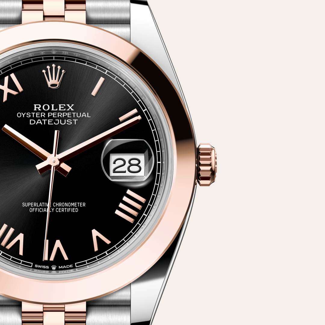 Rolex Datejust in Everose Rolesor - combination of Oystersteel and Everose gold, M126301-0024 - Clarkson Jewelers
